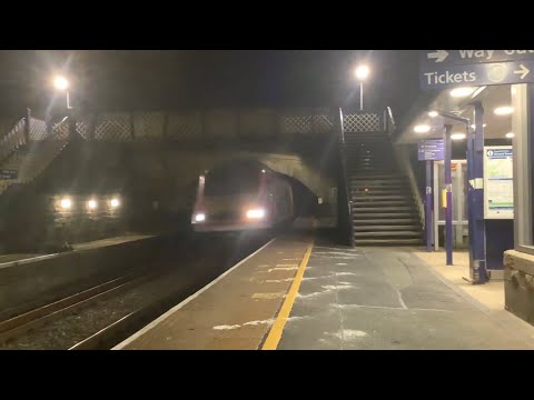 Network Rail HST’s passing Greenfield at speed