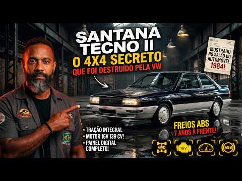 Thumbnail for VW Santana Tecno II 4x4?! O Protótipo Secreto da Volkswagen que Destruiu o Futuro Brasileiro by vw santan