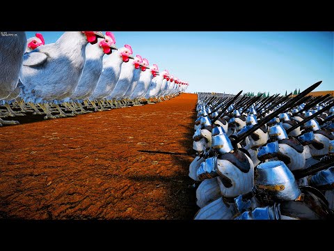 NEW CONTENT UPDATE - MOTHER OF ALL HEN Vs HEAVY KNIGHTS - Ultimate Epic Battle Simulator 2 | UEBS 2