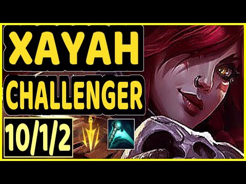 UPSET (XAYAH) - 10/1/2 KDA BOTTOM ADC CHALLENGER GAMEPLAY - EUW