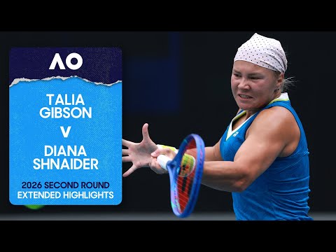 Talia Gibson v Diana Shnaider Extended Highlights | Australian Open 2026 Second Round