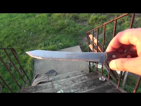 Restoration : heavily used /sharpened butcher knife