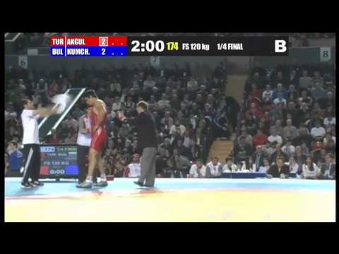 Wrestling European Championship 2013 120kg Taha AKGÜL TUR vs. DIMITAR KUMCHEV BUL