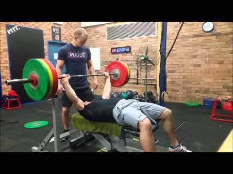 1st 1RM Bench Press 122kg (268lbs) Starting Strength