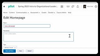 How to Create a Customized Course Homepage in D2L BrightSpace