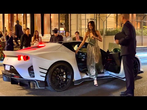 The Most Gorgeous Girls Arrival and Drives Expensive Cars in Monaco 2024