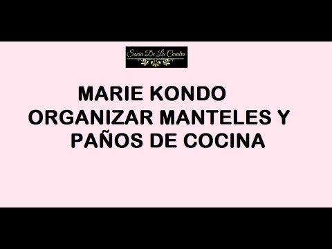 Cómo doblar manteles y paños de cocina con el método Konmari