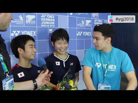 GJTV2018 // Siegerinterview XD // Midorikawa/Saito (JPN)