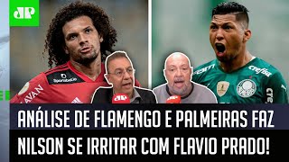 “Sabe no que o Palmeiras tá melhor que o Flamengo?” Flavio polemiza e irrita Nilson Cesar