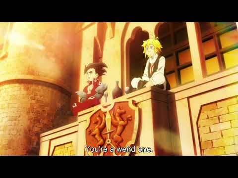 Meliodas and Zeldris moments after fighting with supreme deity - Nanatsu No Taizai Movie 2