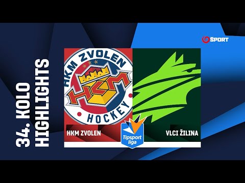 34. kolo: HKM Zvolen - Vlci Žilina 3:4 (2:1, 0:2, 1:1)