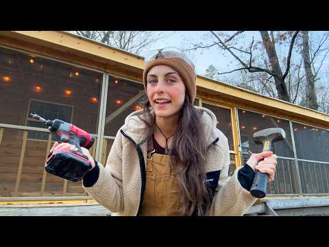 Winter is Here at My Remote Cabin & Still LOTS of Work To Do