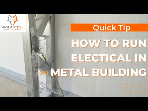 Quick Metal Building Tip: How to run electrical in metal building?
