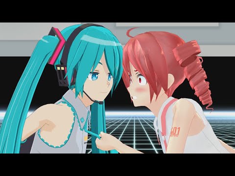 [MMD Talkloid] Miku VS Teto