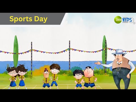 Sports Day | Badrinath and Budhdeb | Comedy Cartoon | Hindi Cartoon | TV Show | KidZ