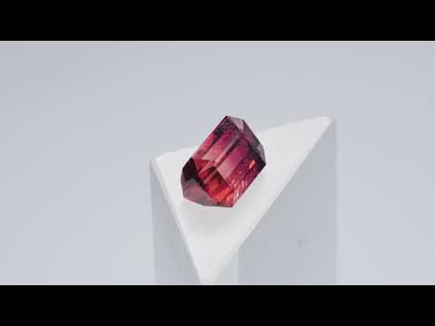 Натуральный полихромный Турмалин октагон 7.0x5.0мм 1.36ct видео