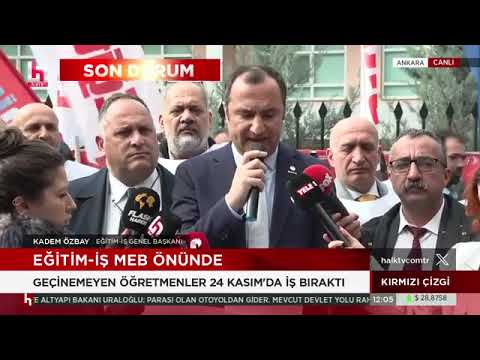 Milli Eğitim Bakanlığı önünde gerçekleştirdiğimiz Basın Açıklamamız Halk Tv`de canlı olarak yayınlandı.24 Kasım 2023 | EĞİTİM İŞ