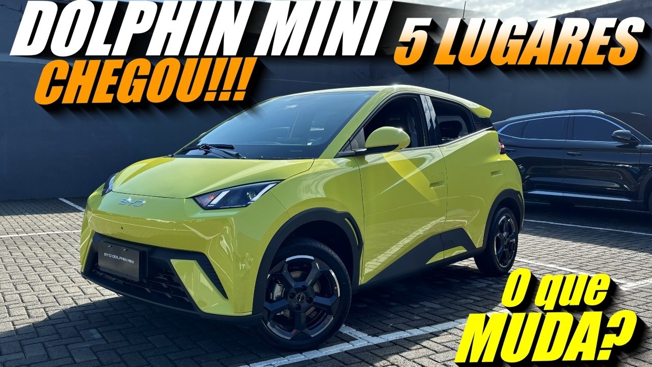 BYD DOLPHIN MINI 5 LUGARES CHEGOU! E trouxe mais novidades. Vem conferir as mudanças