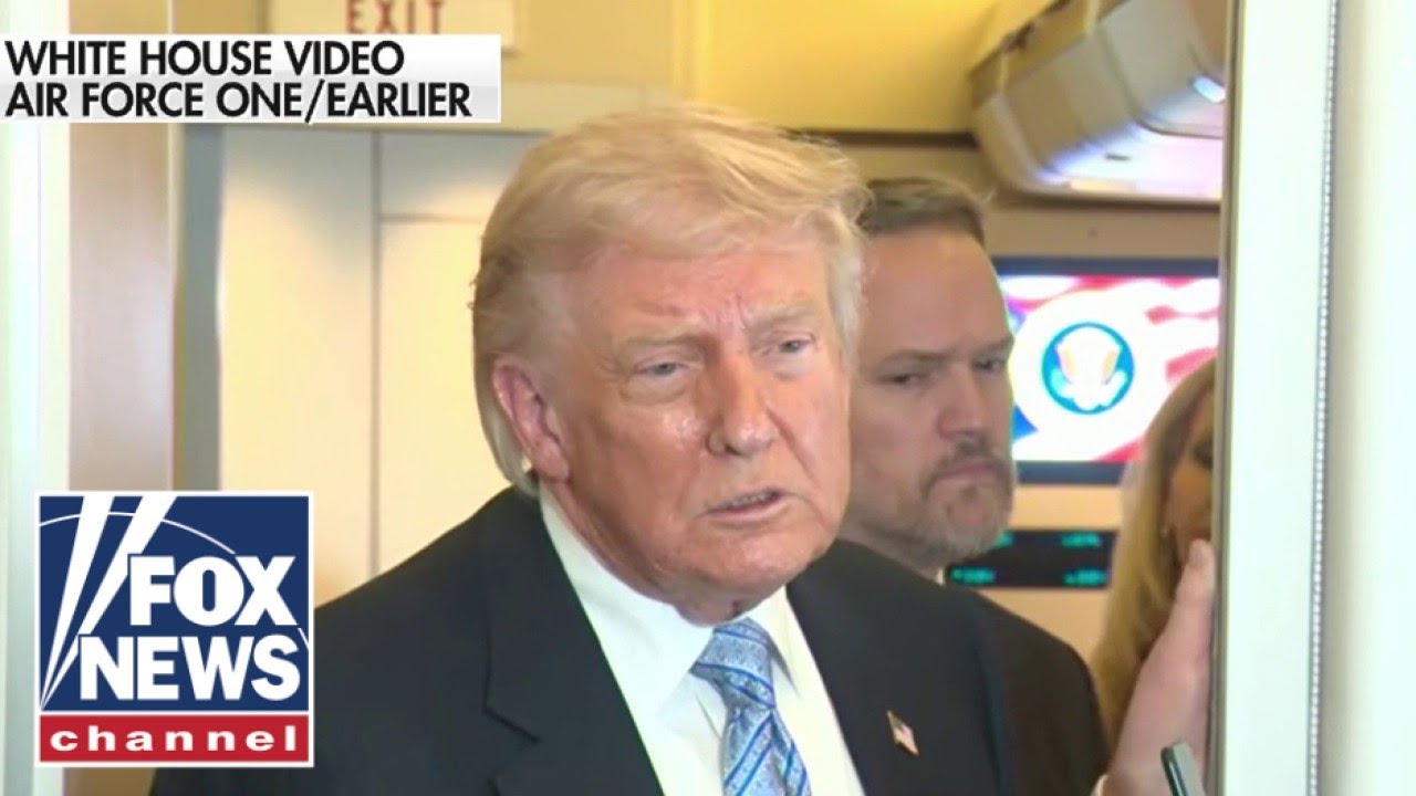 'TREASON': Trump LAMBASTS reporter aboard Air Force One