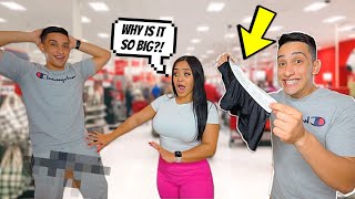 Wearing BRlCK Enchancing Underwear In Public To See How My Girlfriend Reacts!!