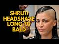 Shruti Long Hair To Smooth Bald Headshave Haircut Full Video