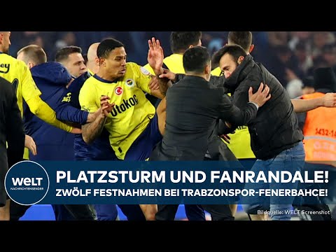 TÜRKEI: Randale nach Fußballspiel Trabzonspor-Fenerbahce Istanbul! Mindestens zwölf Festnahmen!