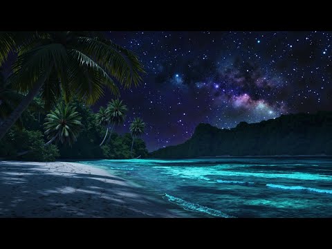 Night Beach Serenity | Gentle Waves for Deep Focus & Sleep