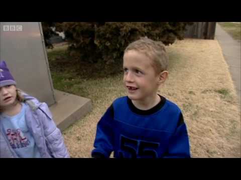 Children of the family on a picket  - Louis Theroux - BBC