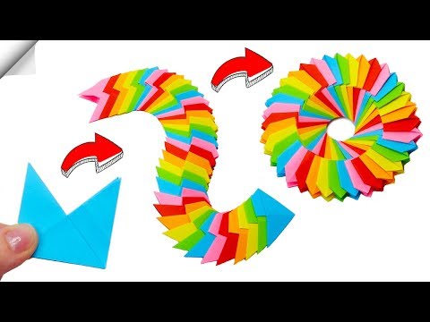 Rainbow Paper toy antistress transformer | DIY crafts easy