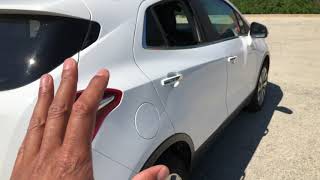 Buick Encore - How to open the gas cap/fuel door
