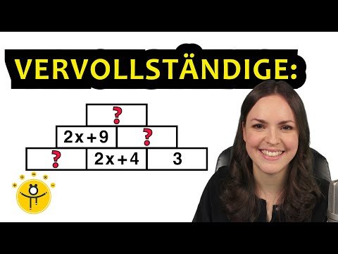 Additionsmauer Terme – Additionsmauern mit x, Terme vereinfachen