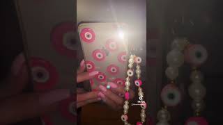 Evil eye bead phone charms! Available on my Etsy: Nola artistry! Shop now :)