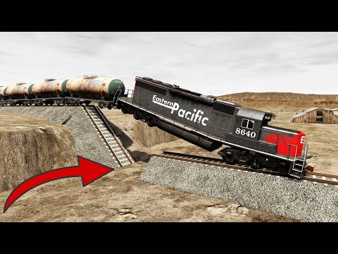 Trains vs. Unfinished Railways 💥 (CRAZY Accidents) 🤯