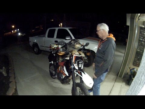 KTM 690R Night Ride using Motominded Baja Designs LED Headlights