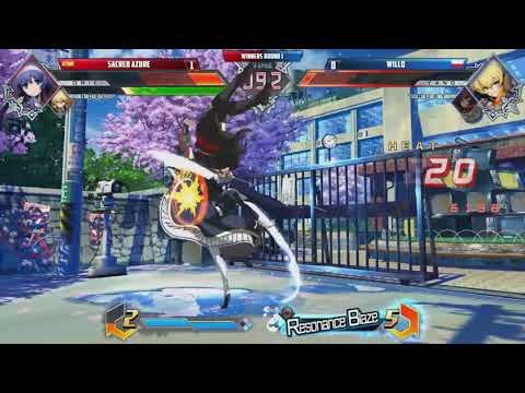 DDV - Sacred Azure Vs. Willq - Winners Round 1 - BlazBlue Cross Tag Battle