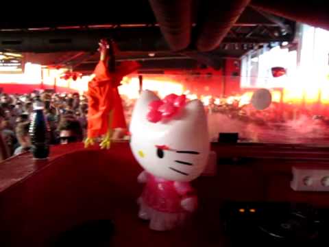 Miss Cat'a dancing to Jamie Jones @ DC10 Circoloco
