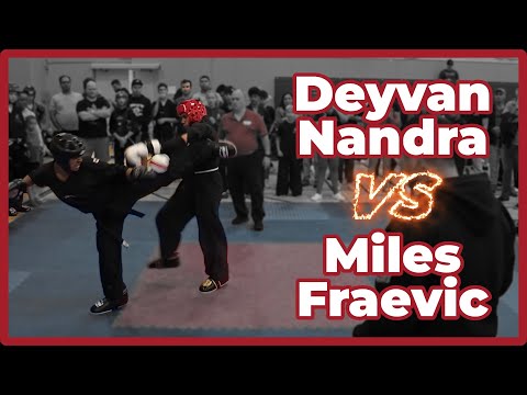 Final Boys Black Belt Point Fighting, Deyvon Nandra VS Miles Freavic - Ontario Grand Nationals 2023