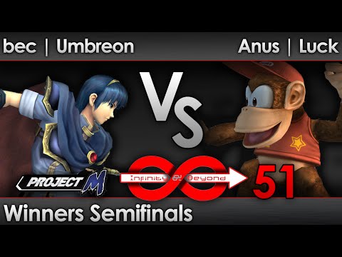 IaB! 51 PM - bec | Umbreon (Marth, Sheik) vs Anus | Luck (Diddy) - Winners Semifinals