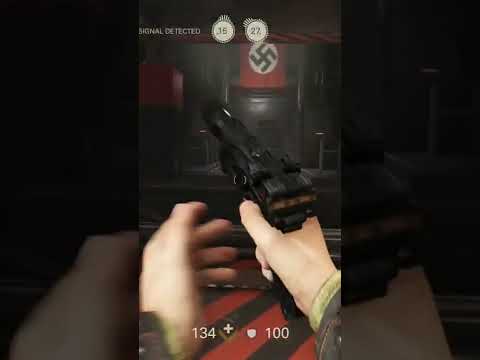 STEALTH?🥱😱😡🔥😂😂Wolfenstein 2:The New Colossus Difficulty DEATH INCARNATE! #shorts