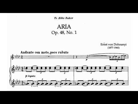 Erno Dohnanyi - 2 Flute Pieces Op. 48 (audio + sheet music)