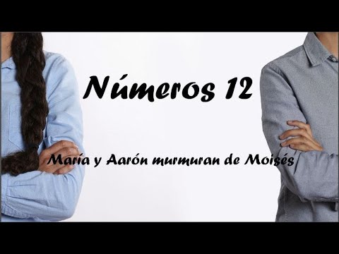 Números 12 María y Aarón murmuran de Moisés - Tu palabra es verdad