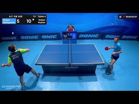 10:45 Vadym Nechyporuk - Vadym Hryban 23.09.2023 TT Euro.Cup Ukraine Star. TABLE 4