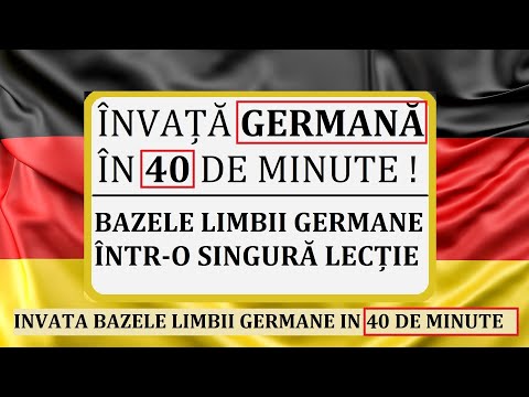 Invata Germana | BAZELE limbii germane intr-o singura lectie