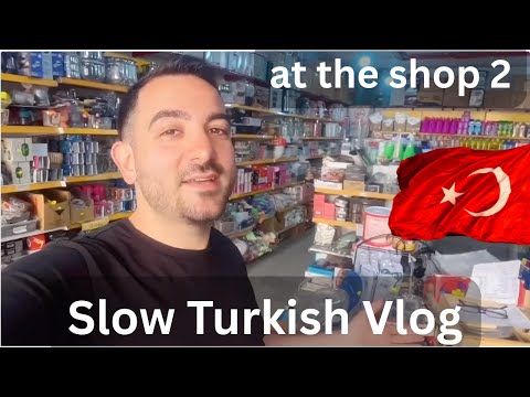 Slow Turkish Vlog 🇹🇷 | At the Shop 2 🛍️ | 200+ Turkish Words for Everyday Life