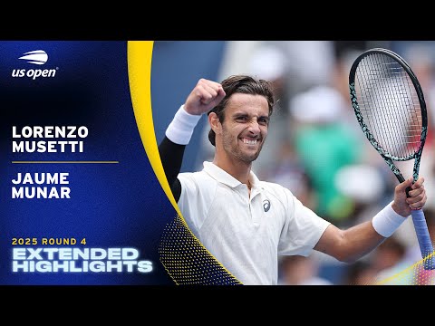 Lorenzo Musetti vs. Jaume Munar Extended Highlights | 2025 US Open Round 4