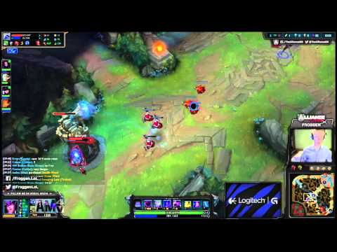 ALL Froggen mid Syndra vs xerath 4.21 playing video