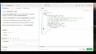 YouTube video '3233  Find the Count of Numbers Which Are Not Special (leetcode medium)'