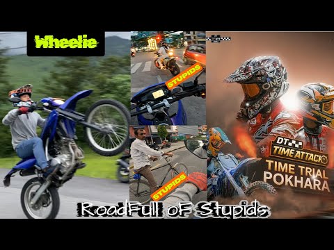 "Pokhara Dirt Track Hunt → Road Comedy Show 🤷 | Wheelie Practice & Street Chaos"