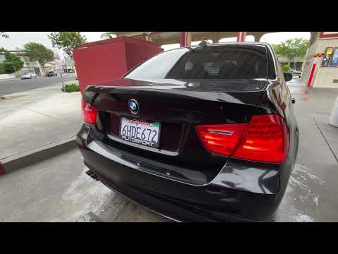 BMW e90 328i n52 muffler, resonator, and secondary cat delete revs plus burbles
