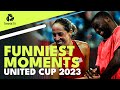 Funny Faces, Wild Serves & Teams Bonding ? | United Cup 2023 Funniest Moments